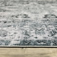 thumbnail image 2 of Oriental Weavers Charleston Washable Area Rug - CHA03 - 5' x 7' - in Navy/ Ivory - Vintage Inspired, Non-Slip, Stain Resitant, Ultra Low Pile, Bedroom, Office Rug, 2 of 3