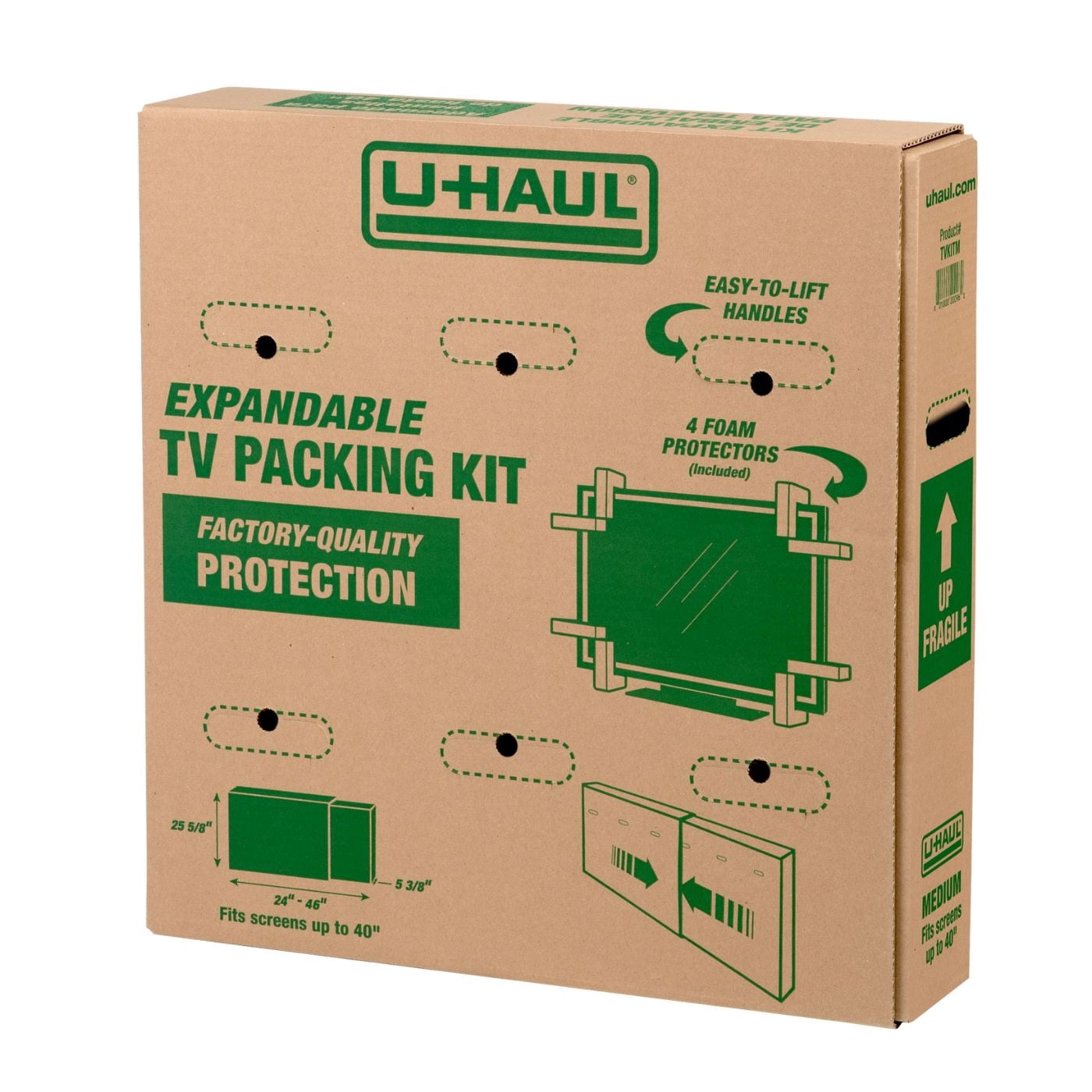 U-Haul Heavy-Duty Expandable TV Moving Box - Medium (Under 40")