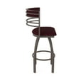 thumbnail image 4 of 860 Hunter 36" Swivel Bar Stool with Bronze Finish and Canter Bordeaux Seat and Back, 4 of 5