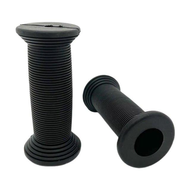 2 Puños de Manillar para Bicicleta Infantil, Suaves y con Absorción de Impactos, Universales Negro