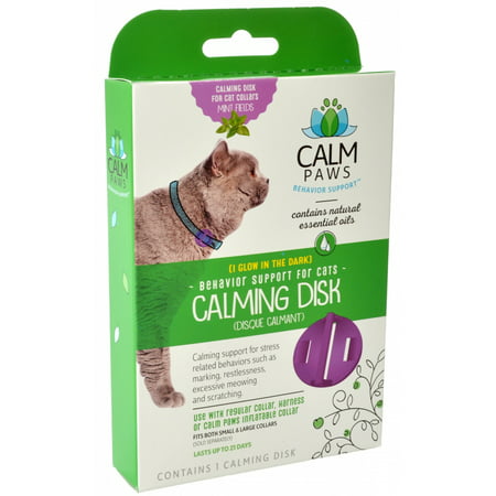 Calm Paws Calming Disk for Cat Collars - 1 Count (Best Cat Calming Collar)