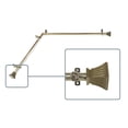 thumbnail image 2 of Aldo 13/16 inch Corner Window Curtain Rod 28-48" - Antique Brass, 2 of 3