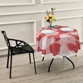thumbnail image 7 of Coolnut Valentine's Day Love Heart Round Tablecloth, Washable Oil Proof Table Cover for Kitchen Holiday Party Wedding Picnic Decoration, 7 of 7