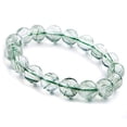 thumbnail image 1 of 12mm Natural Green Rutilated Quartz Crystal Round Beads Women Brazil Bracelet AAAA, 1 of 2