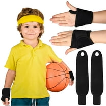 Lsupdaol 2 Pcs Wrist Brace for Kids Youth Carpal Tunnel Black Profession Wrist Brace Night Support with Adjustable Compression Straps for Children Sports Sleep