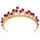 thumbnail image 1 of EeaseMX Tocado de novia con diseño de rosa de Lurrose, corona para el cabello de boda, corona de rosas con diamantes de imitación, tiara para niña de boda, 1 of 7