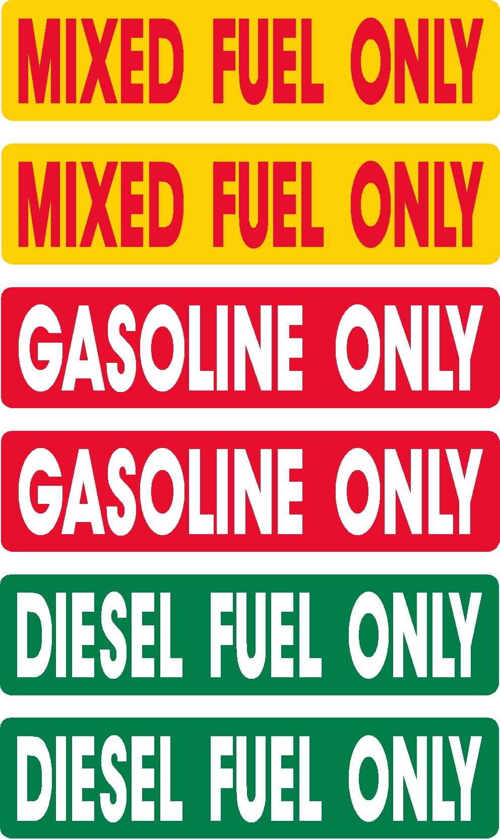 Mixed fuel, Gasoline, diesel fuel only Batch