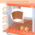 thumbnail image 4 of 6-Bay Vented Galvanized Steel Nest Box - Wall Mount for Hens & Ducks, Easy Egg Collection & Assembly,Orange​, 4 of 9