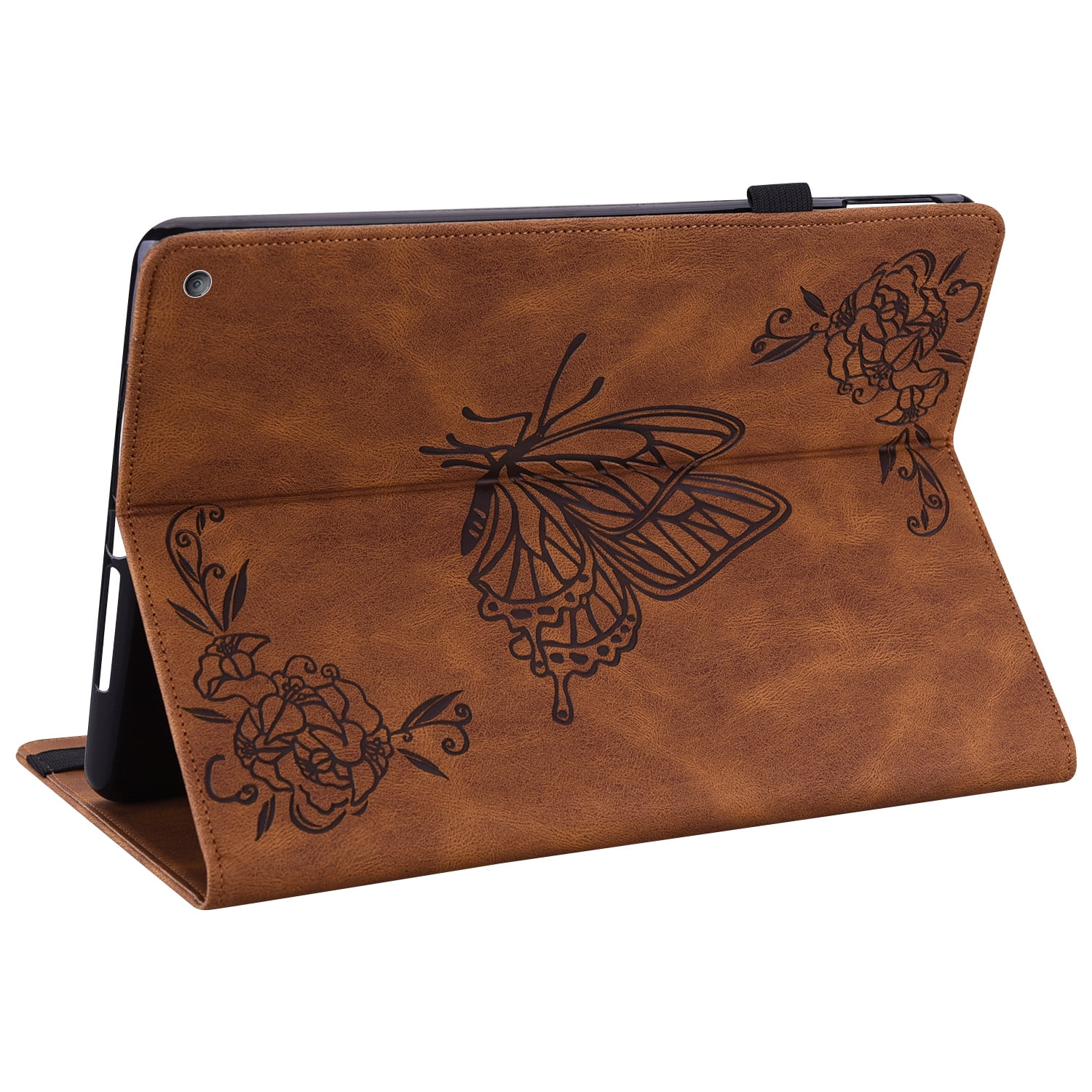 Allytech iPad Pro 11 Case (1st/2nd/2rd Gen), iPad Pro 11 2021 Case, Premium PU Leather Slim Multi Angle Stand Shockproof Pencil Holder Protection TPU Back Cover Case for Apple iPad Pro 11-inch,Brown