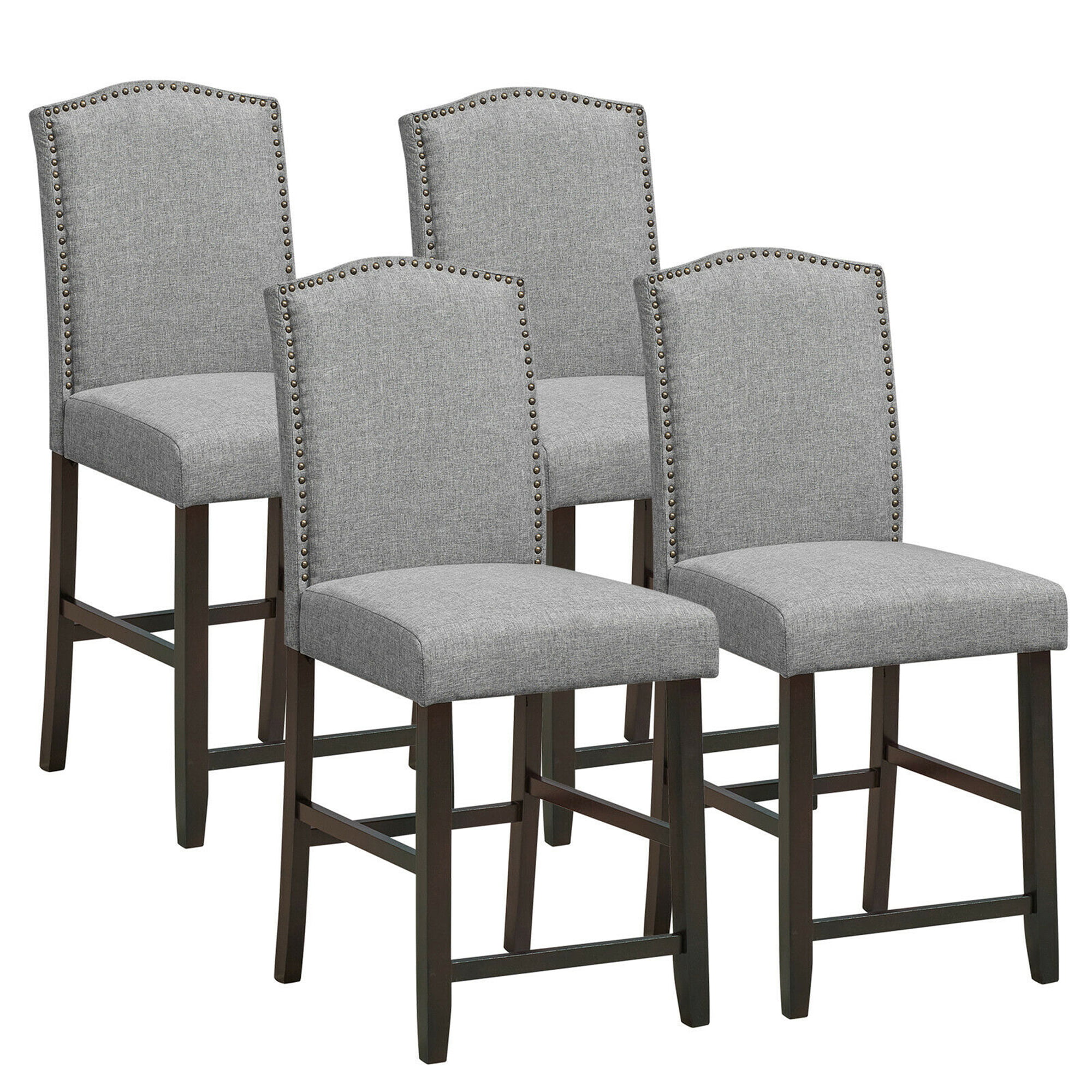  Dining Chairs Set Of 4 Grey for Small Space