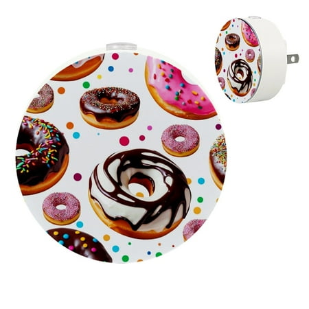 

YZUOUZY Lamp for Bedroom LED Lamp Small Bedside Lamps Set of 2 Donuts Chocolate Sugar Desserts