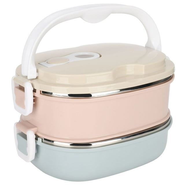 Lunch Box, Food Grade Food Container, Hygienic High Temperature Resistant Portable For Work Travel School Home Single Layer 900ml,2 Layer 1800ml,3 Layer 2700ml
