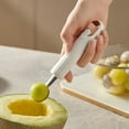 thumbnail image 6 of Stainless Steel Fruit Scoop - Ergonomic, for Watermelon Cantaloupe Ball Shaping, 6 of 6