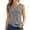 Gray, variant on Up to 50% off! Kmdttou Women's 2025 Summer Solid Color Round Sports Tops For Outer Wear Bottoming Slim Short Tops Fashion Layering Slim Trendy Cool Tops