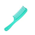 thumbnail image 5 of Unique Bargains Detangling Hair Comb Double Row Tooth Hair Comb Styling Tool for Curly Hair 7.87"x1.77" Green, 5 of 6