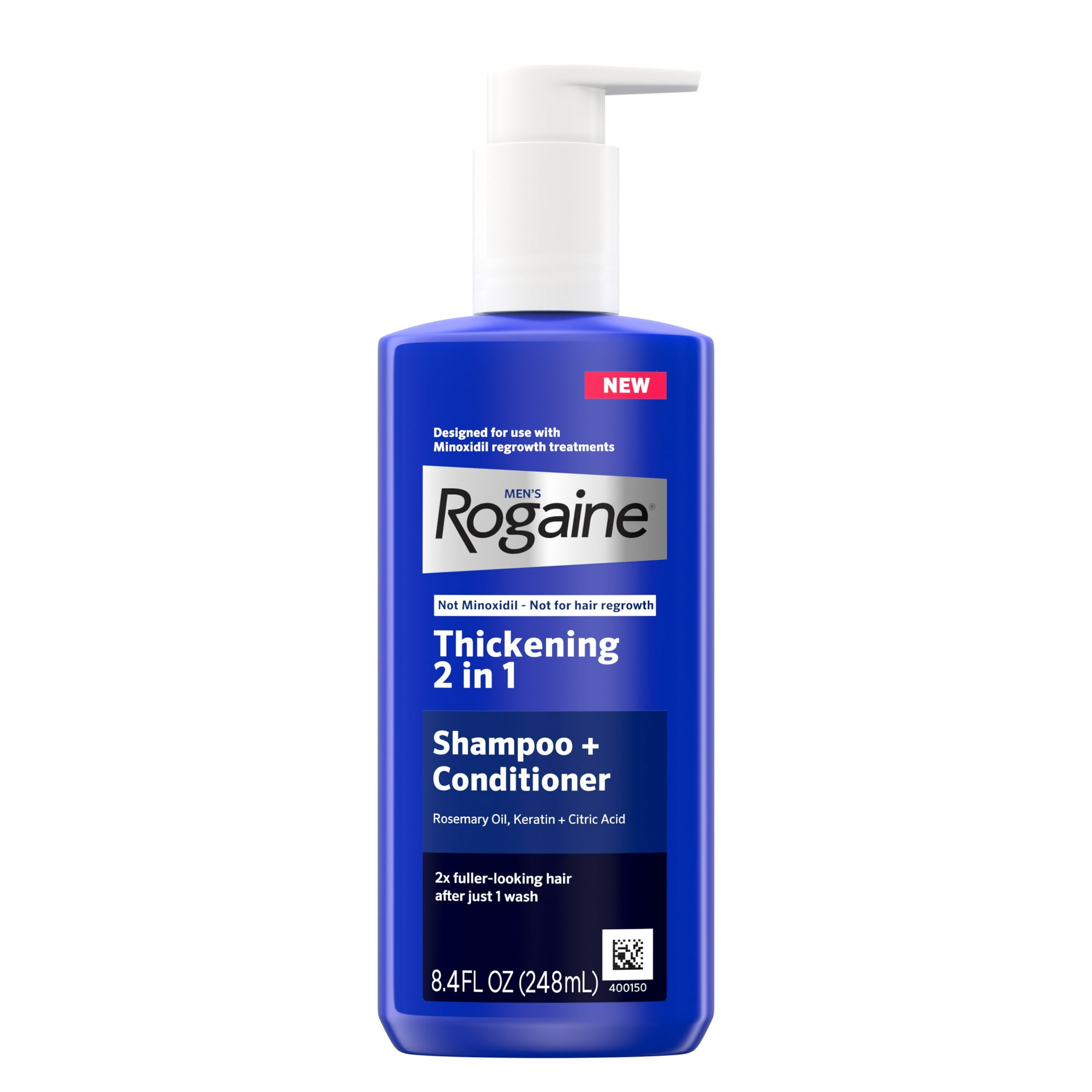 Men's Rogaine Hair Thickening 2 in 1 Shampoo & Conditioner, 8.4 fl. oz