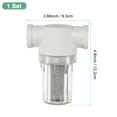 thumbnail image 3 of Uxcell Water Pump Strainer with 100 Mesh Stainless Steel Filter Screen, 3/4" Inch Female NPT In-line Strainer [White], 3 of 7
