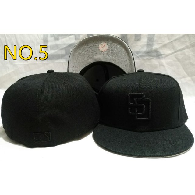 MLB San Diego Padres Classic Full Sealed Cap Non-adequate Gorra Tamaño Snapback De Ala Plana Hip Hop Béisbol Pareja Sunhat mqvA