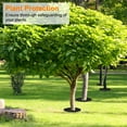 thumbnail image 7 of Uxcell 16pcs Tree Mulch Ring 16.5 Inch Non-Woven Round Tree Protector Weed Barrier Mat Plant Cover Rings for Weed Grass Control Root Protection, Black, 7 of 7