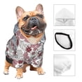 thumbnail image 3 of Fotbe Abstract Floral Sudadera con Estampado para Perros Pequeños – Suéter con Capucha para Mascotas, Tela Suave de Forro Polar con Bolsillo-XX-Large, 3 of 7