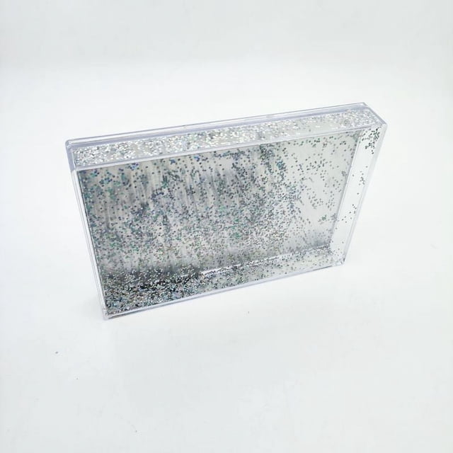 Shisuyan Sublimation Blank Snow Globe Photo Frame Heat Transfer Liquid Frame for DIY Printing Picture Desktop Photo Frame Display Home Decor
