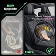 thumbnail image 6 of HQBQBUG Seat Covers for Cars Fit for Toyota Camry 2002-2025 2026 Full Set 5 Seats Waterproof Seat Covers,Premium Leather Car Seat Protector(Black Grey,5 Seats), 6 of 9