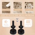 thumbnail image 4 of HLONK 4 Sets Furniture Leveler Chair Leg Extenders Desk Legs Adjustable Feet Screw on Levelers, 4 of 6