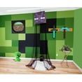 thumbnail image 2 of Cortinas con dosel para cama, diseño Minecraft Enderman, decoración para dormitorio infantil, 2 of 8