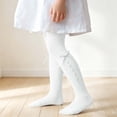 thumbnail image 2 of Bovxnpu Girls Leggings Kids Girls Knit Cotton Bow Tights Dance Leggings Bottoms, 2 of 7