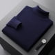 thumbnail image 1 of Suéter de lana de otoño e invierno, suéter de cachemira de cuello alto para hombre, suéter holgado de talla grande, suéter informal, camisa de base de cuello alto, 1 of 6