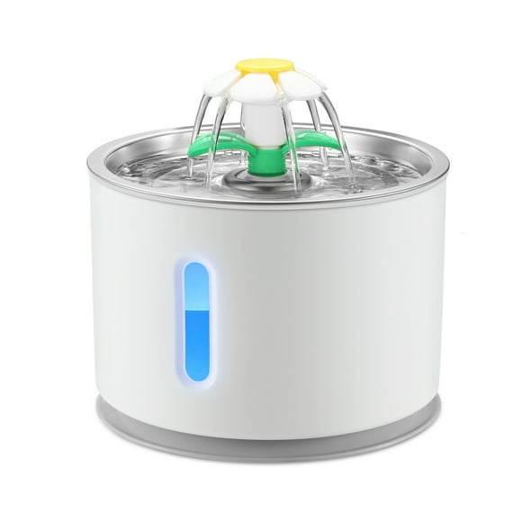 2.4LGrey Pet Fountain Automatic Cat & Dog Water Dispenser with Smart Pump