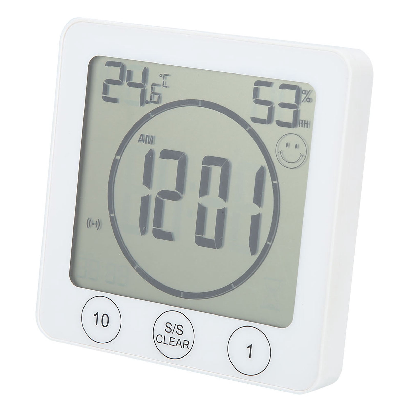 Indoor Temperature  Humidity Meter With LCD Display, 12/24H   Degrees Celsius /℉ Switchable