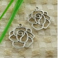 thumbnail image 2 of K-KED 300 Pcs Tibetan Silver Flower Charms Pendant 21X18MM S4566, 2 of 4