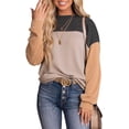 thumbnail image 1 of Dokotoo Moda para mujer 2023 Bloque de color Manga larga Cuello redondo Jersey de punto Sudadera Tops, 1 of 4
