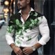 thumbnail image 3 of Camisa de negocios con estampado 3D de mariposas 2024 para hombre, camisa de manga larga con solapa y estampado de mariposas de alta calidad, cómoda y suave para hombre 5XL, 3 of 5