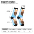 thumbnail image 4 of Goofa Trip to London Printed Men's Crew Socks, Soft Durable Breathable Moisture-Wicking with Odor Control Cotton socks, 4 of 9