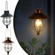 thumbnail image 1 of Ganfancp Linternas Solares Al Aire Libre Colgando de Metal Linterna de La Vendimia Blanco Cálido Luces Solares Lámpara de Diseño para El Jardín Patio Árbol de Decoración Rebajas Flash Deals 1X Lámpar, 1 of 5