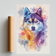 thumbnail image 2 of Alaskan Klee Kai Dog Art Print Poster, Wall art Painting Decor Alaskan Klee Kai Dog Decor Artwork For Bedroom Living Room Bathroom Decor, 2 of 6