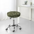 thumbnail image 7 of Xecao's Green Snake Skin Print Stool Covers offer stylish, washable protection for PU round bar stools, perfect for home or commercial use., 7 of 7