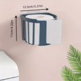 thumbnail image 4 of 1pc Punch-Free Toilet Paper Holder Box, Wall-Mounted Storage Toilet Roll Paper Storage Rack, Thickened And Enlarged Hollow Bathroom Storage Box, 4 of 4