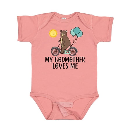 

Inktastic My Godmother Loves Me Bear Gift Baby Boy or Baby Girl Bodysuit