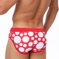 thumbnail image 5 of Yaoyar Mens Swimwear Low Rise Swim Briefs Black and Red Quick-Drying Contrast Color Swimsuit Swimming Briefs with Drawstring, 5 of 8