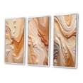 thumbnail image 3 of Designart "Imagination Unbounded in Orange and Beige III" Abstract Framed Wall Art Set Of 3 - Orange Abstract Frame Gallery Set For Office Decor, 3 of 7