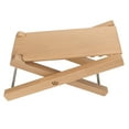 thumbnail image 2 of Reposapiés de guitarra de madera resistente, estilo elegante, altura ajustable de 3 pulgadas, taburete plegable para guitarra, para actuaciones de guitarristas, madera de haya, 2 of 14