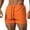 Orange, variant on Mlzmgr Mens Shorts Elastic Waist Casual Workout Lightweight Shorts Solid Color Summer Athletic
