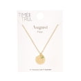 thumbnail image 4 of Time and Tru Women’s August Birthstone Necklace, Gold Tone Chain with Peridot Stone & Poppy Flower, 4 of 4