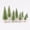 Grass Green, variant on 8Pcs Orange Bottle Bursh Trees, Mini Artificial Christmas Tree Frosted Sisal Trees with Wooden Base Vintage Mini Xmas Tree for Christmas New Year Winter Holiday Party Home Table Craft Decor