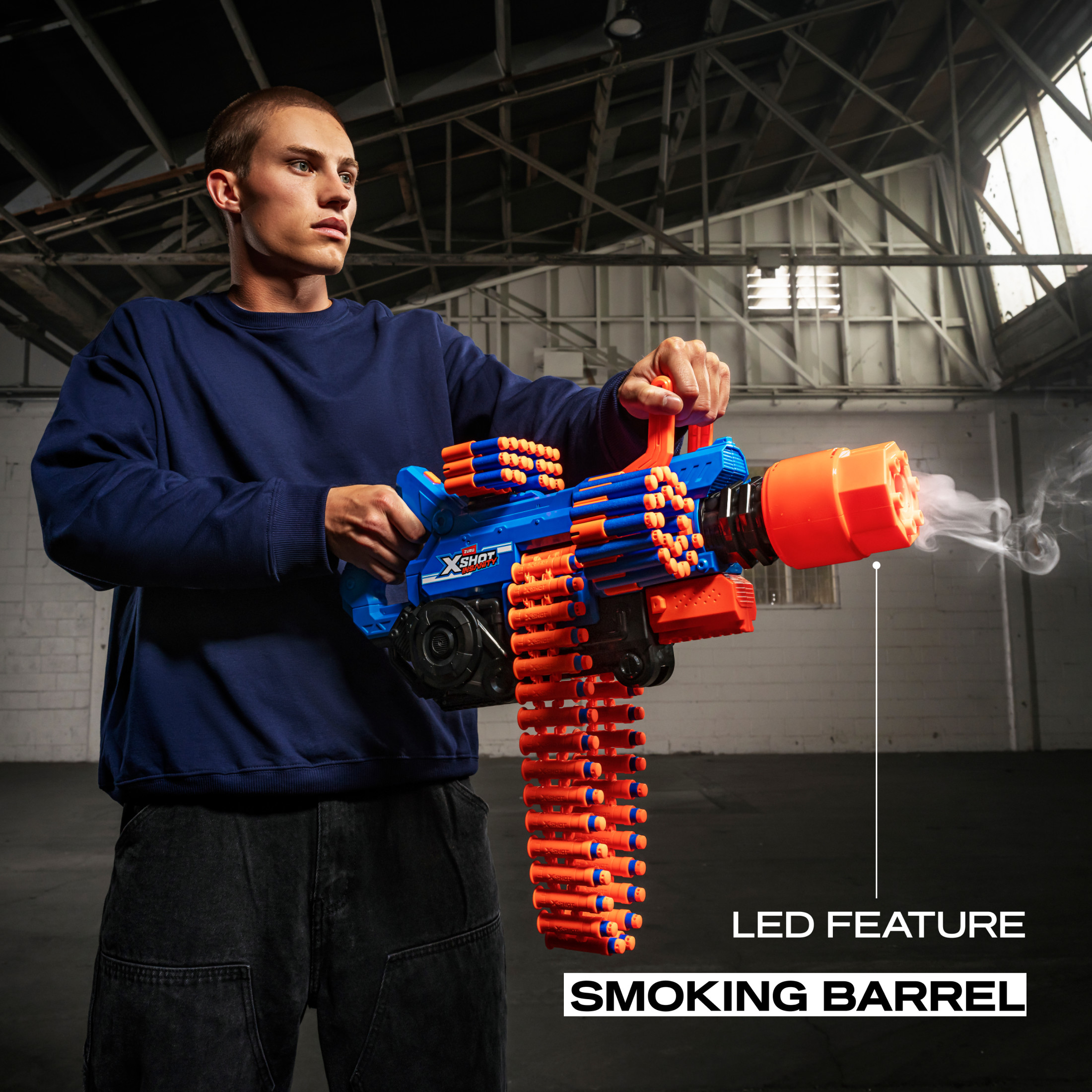 XSHOT Insanity Smoking Barrel Blaster with 72 Darts photo 3