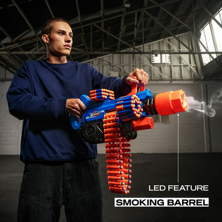 XSHOT Insanity Smoking Barrel Blaster (72 Darts) Motorized Outdoor