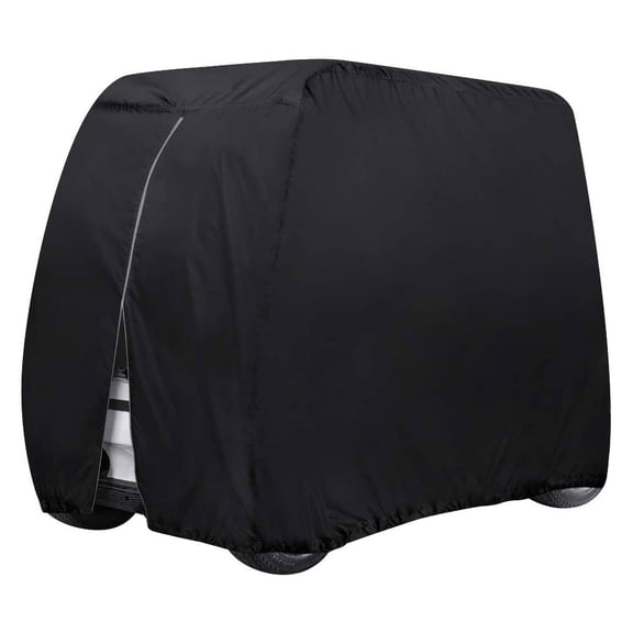 OFFIGAM Black Golf Cart Cover Oxford Cloth Protective Outdoor Cart Dust Rain Sun Shield